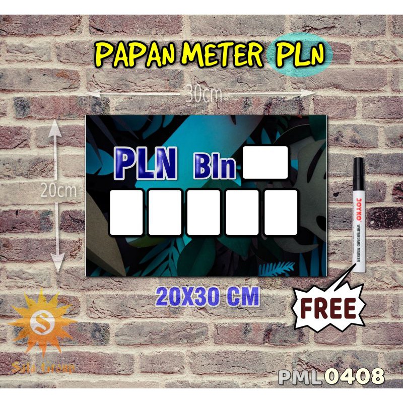 

Safa Papan Meter Listrik PLN PAM motif Unik - Tropical 08