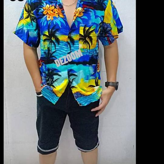 FT-91>> Bisa cod Kemeja hawai pria pantai cowok bali reggae
