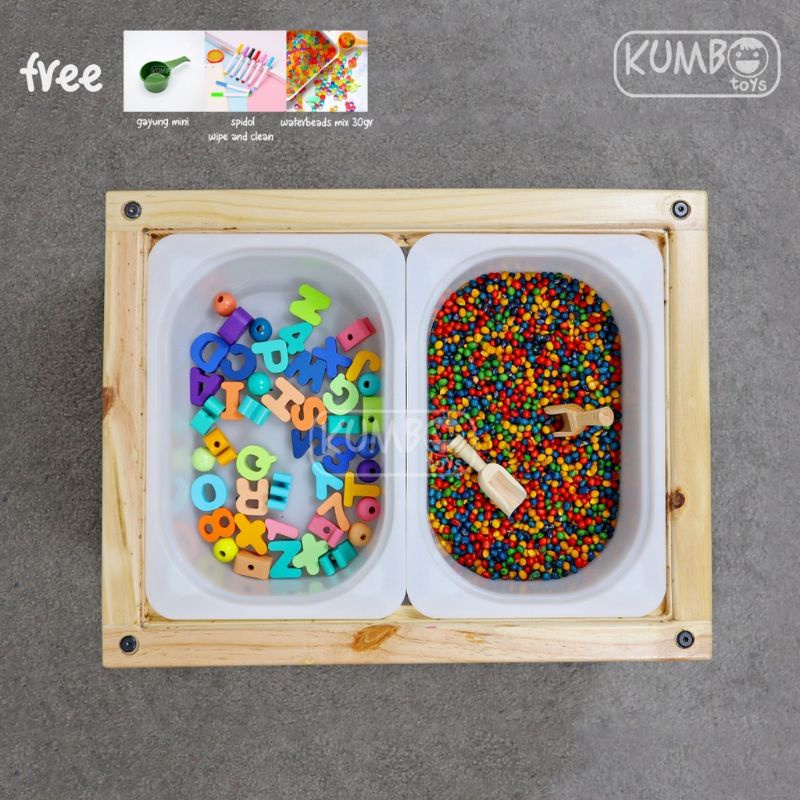 Meja Sensory Meja Belajar Montessori Table