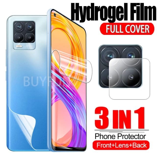 REALME 8 8 5G 8 PRO HYDROGEL FRONT &amp; BACK &amp; FRAME CAMERA GLASS 3IN1