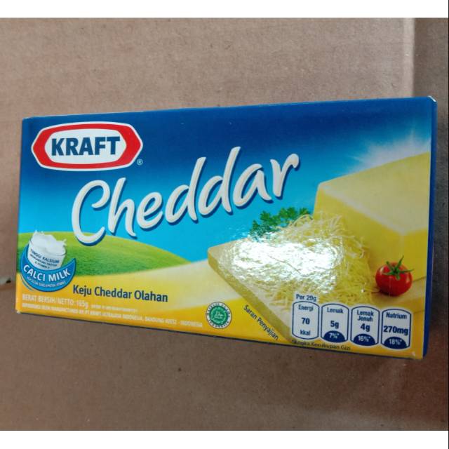 

Keju kraft Cheddar 165g