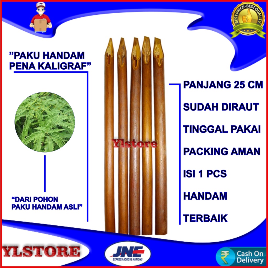 

KHAT PAKU ANDAM/PENA PAKU HANDAM/PENA KALIGRAFI ARAB/PENA ALAMI/HANDAM ASLI/KHAT HANDAM 25CM