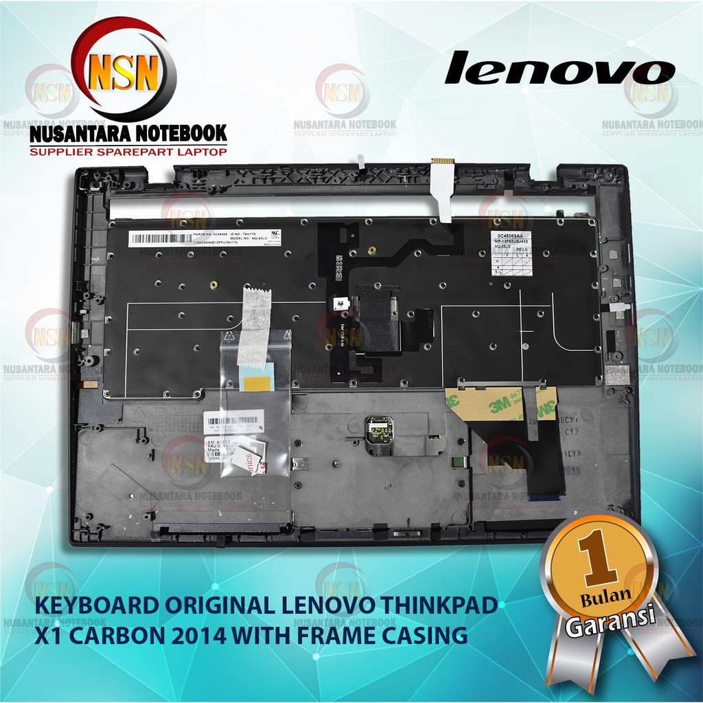 Keyboard Original Lenovo ThinkPad X1 CARBON 2014 With Frame Casing