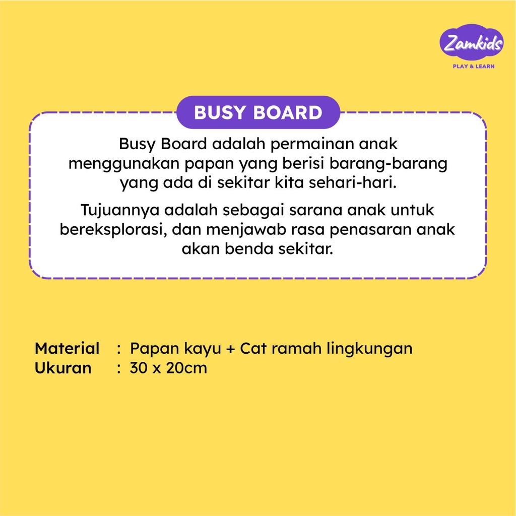 MAINAN MONTESSORI MONTESORI EDUKASI BUSY BOARD BUSYBOARD ASAH MOTORIK ANAK BAYI BALITA MURAH