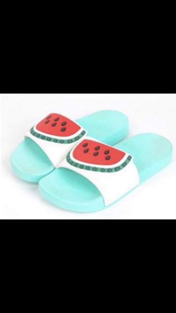 Sandal karet anak cewe cowo motif buah fruit sandals lentur anti slip ok  good quality