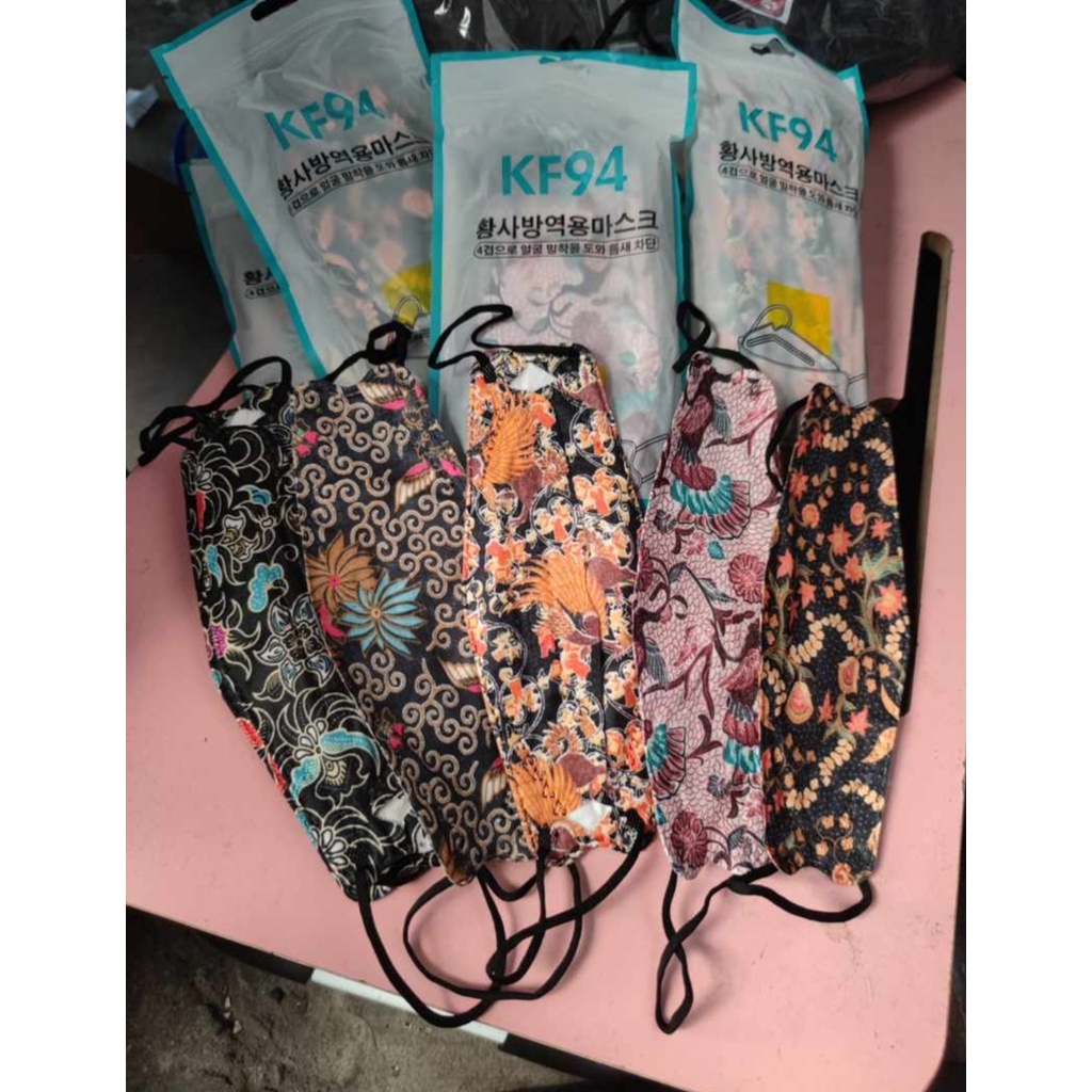 KF94 BATIK - MASKER KF94 KOREA 4PLY MOTIF BATIK BEST SELLER