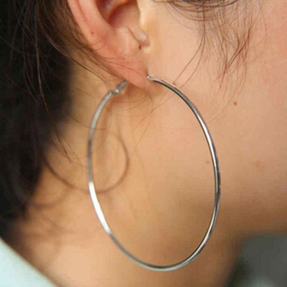 Mxbeauty Anting Hoop Wanita Berlebihan Punk Lingkaran Besar Cincin Temperamen Perhiasan