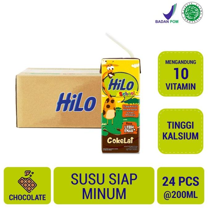 

BAYAR DITEMPAT HiLo School Chocolate 200ml (24 Pack) - Susu Tinggi Kalsium