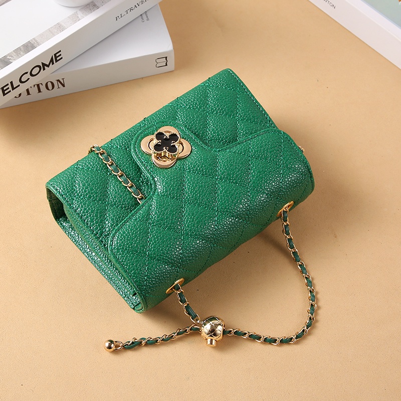 Kahtinstore Tas Selempang Wanita Import Black dan Green / Slingbag Mewah Kualitas Terjamin - 519