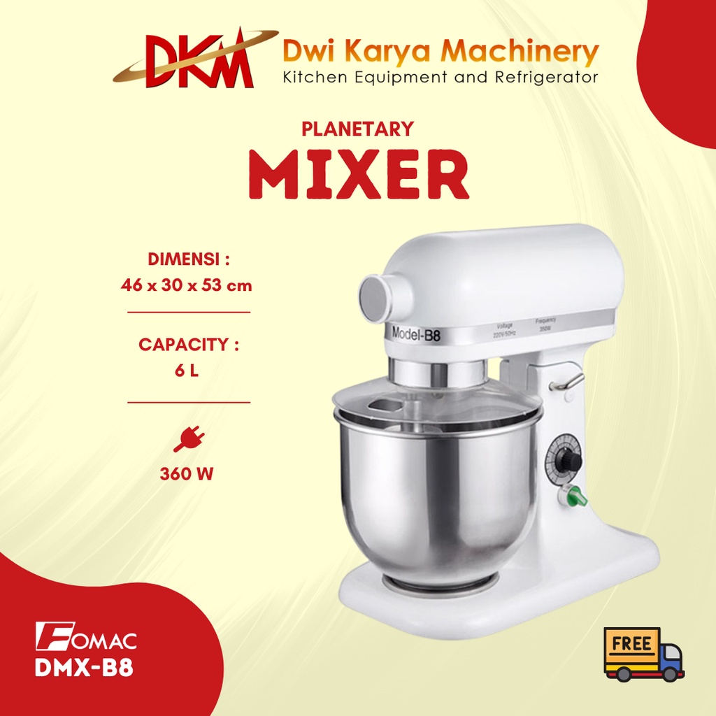 Planetary Mixer Fomac DMX-B8/Mixer Roti Fomac DMX B08g