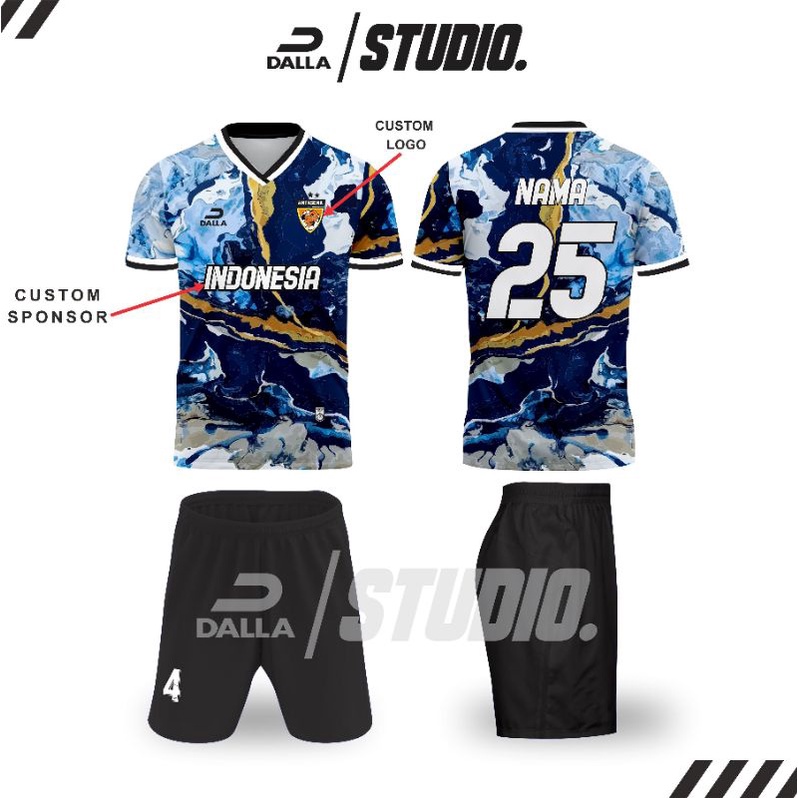 Jersey Futsal Full Printing Jersey Sepakbola Full Printing Design Terbaru Design Custom Design Ekskl