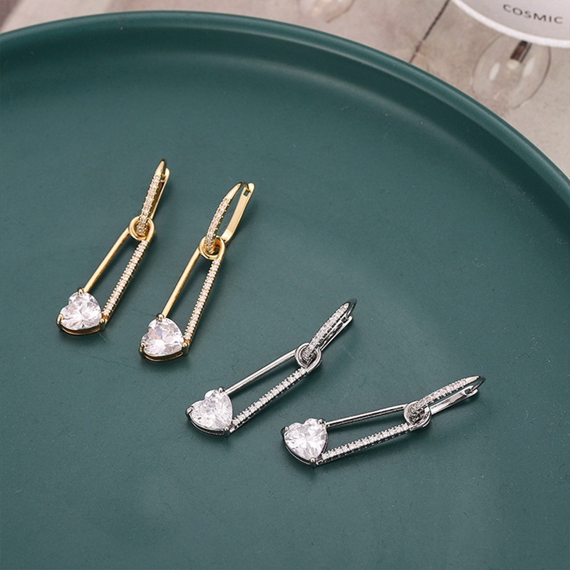 Anting Tusuk Gantung Bahan Sterling Silver 925 Desain Geometri Hias Mutiara + Berlian Imitasi Untuk Wanita