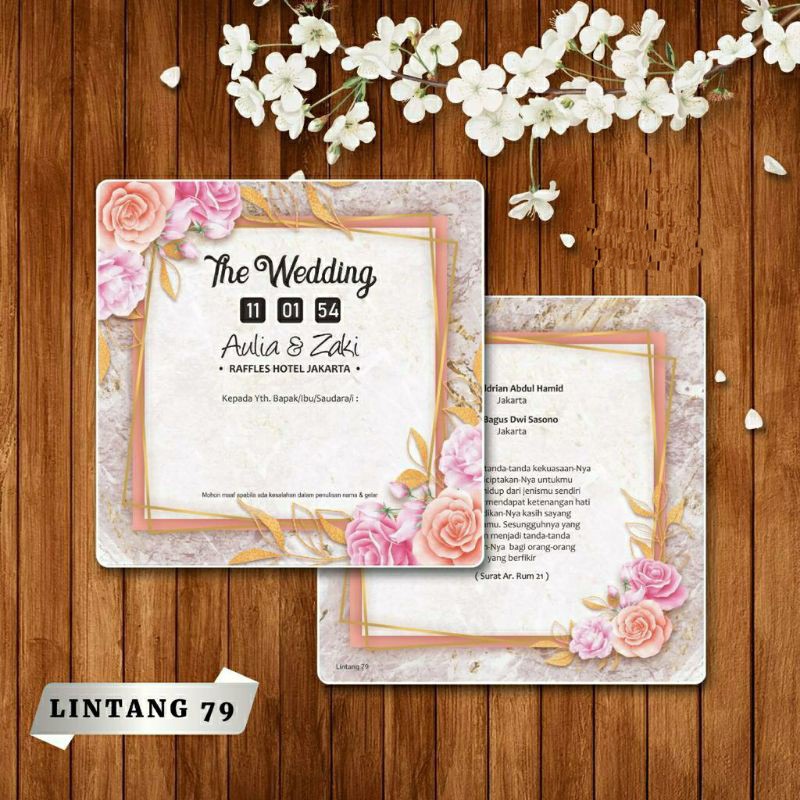 Cetak Undangan Pernikahan Lintang 79