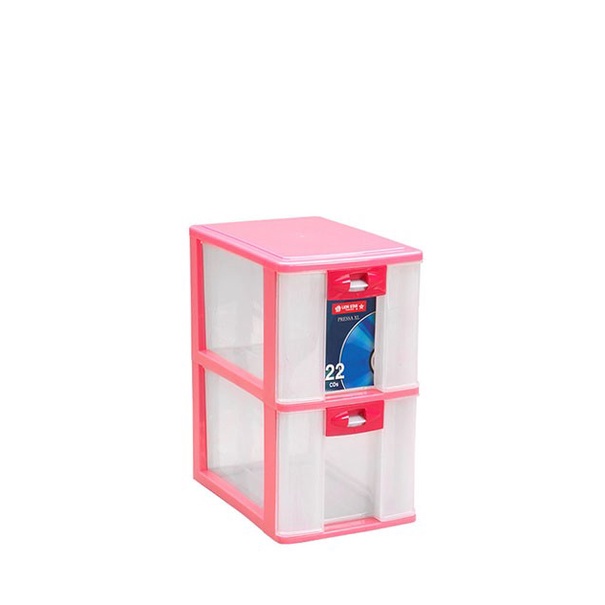 Laci CD Susun 2 Pressa PR-22 Lion Star Box Container XL-2 SS-2 (44 CD) Rak Salon Kotak Perkakas Obat