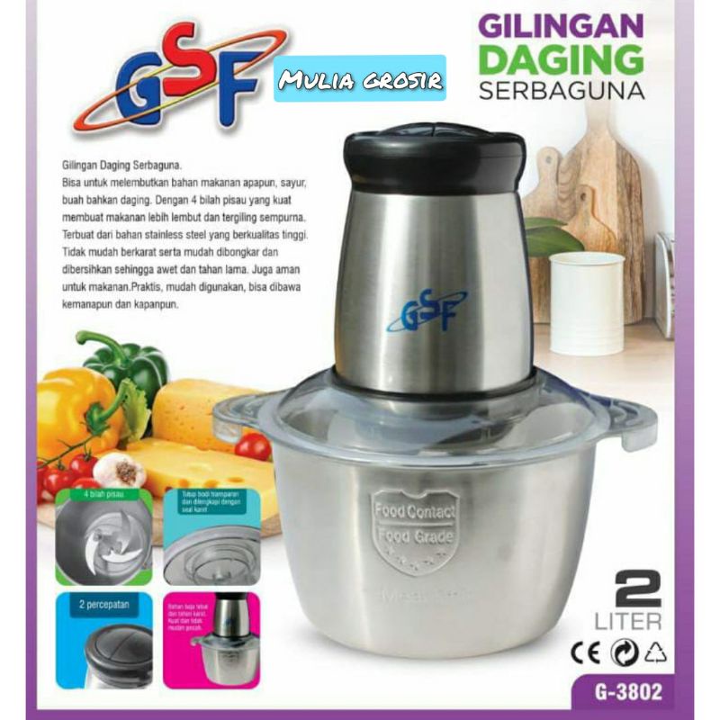 Food Chopper Stainless Gsf Chopper Gsf