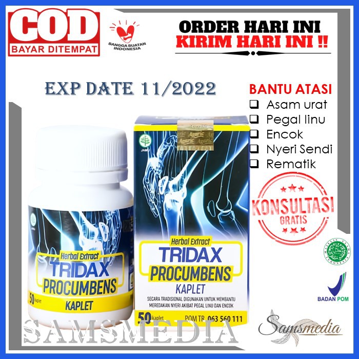(BISA COD) Tridax Procumbens Kaplet | Untuk Asam Urat, Pegal Linu, Nyeri sendi dan Encok