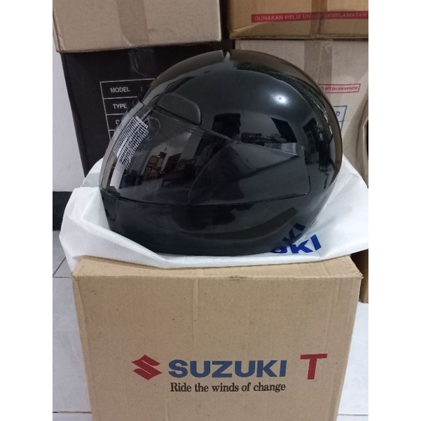 helm fullface original suzuki night rider all black[LAST STOCK]