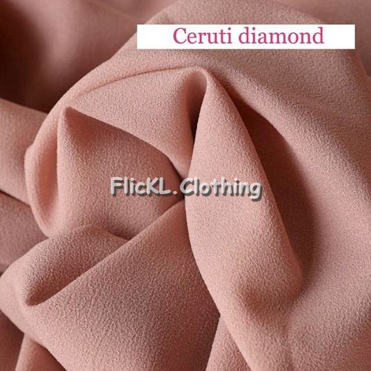 Bahan Kain Ceruti Diamond Hijab Pashmina Muslim Rollan