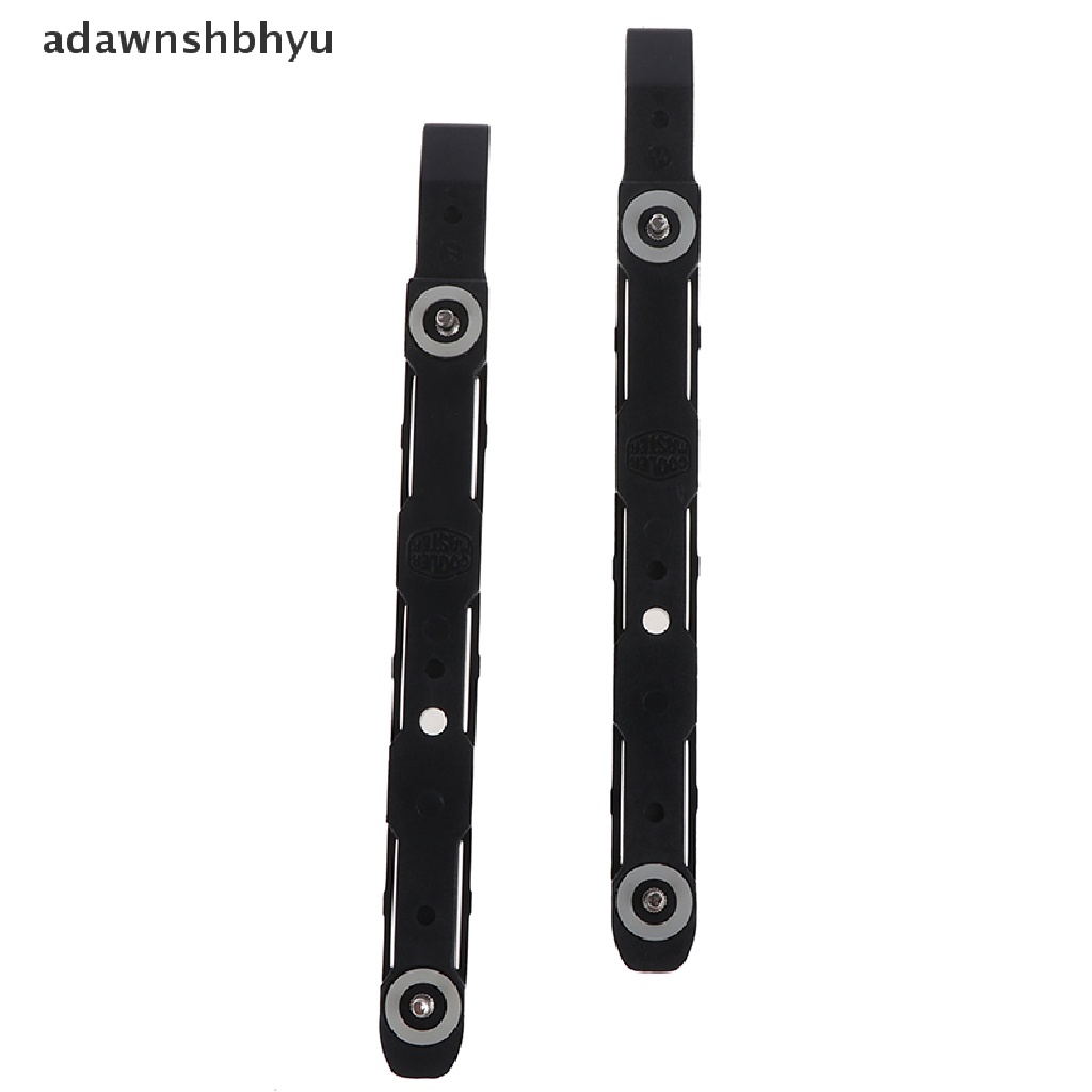 Adawnshbhyu 1pasang Rel Plastik Mounting Hardis Sasis Hitam Baru Untuk Cooler Master