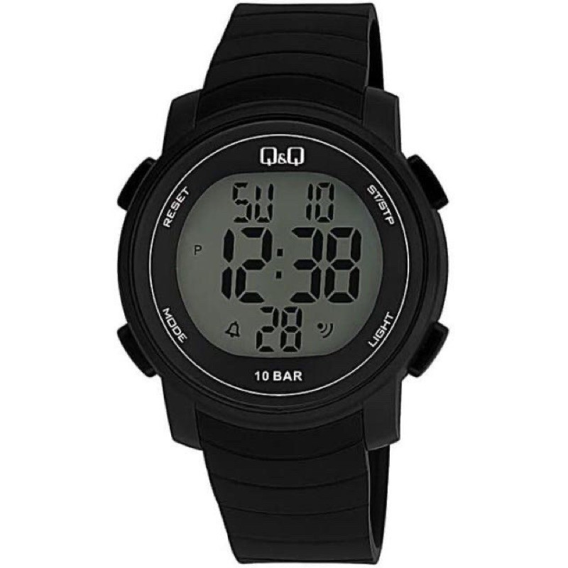 Q&amp;Q QQ QnQ M122J M122 M122j011y ORIGINAL Jam Tangan Pria/Wanita Unisex Original Hitam Layar Putih