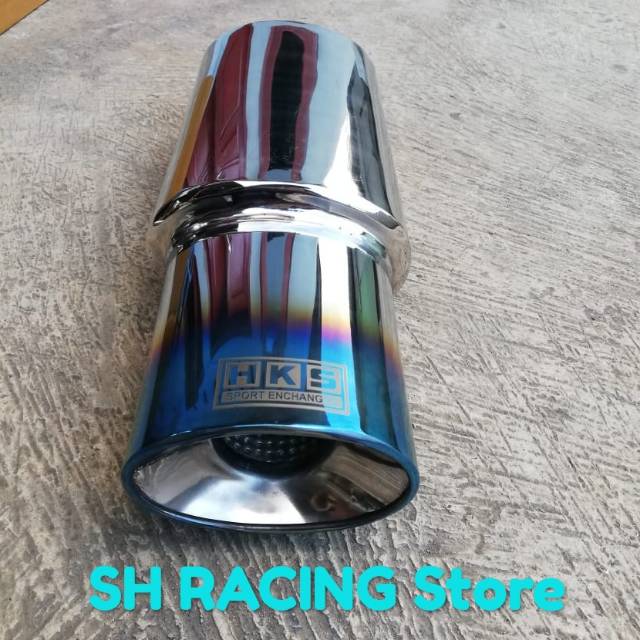 Knalpot mobil HKS blue