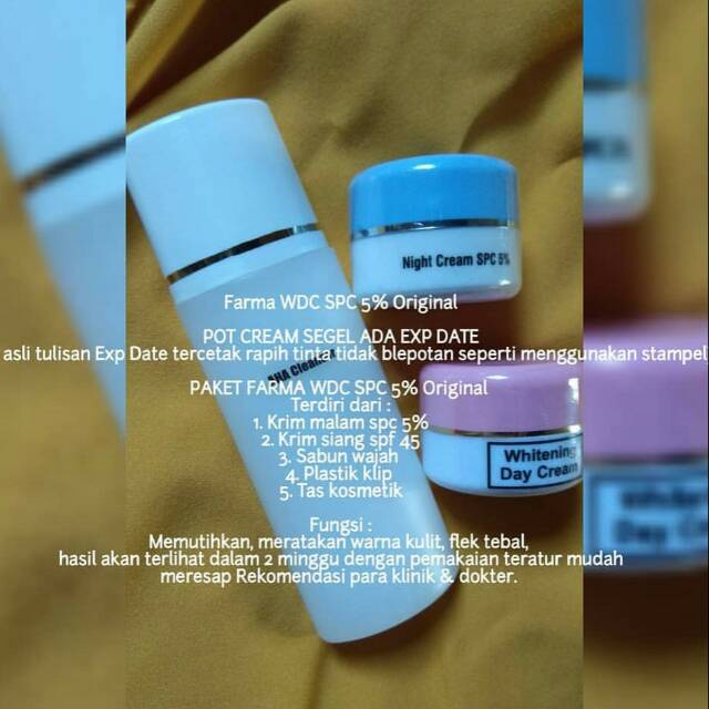 Paket cream farma WDC original