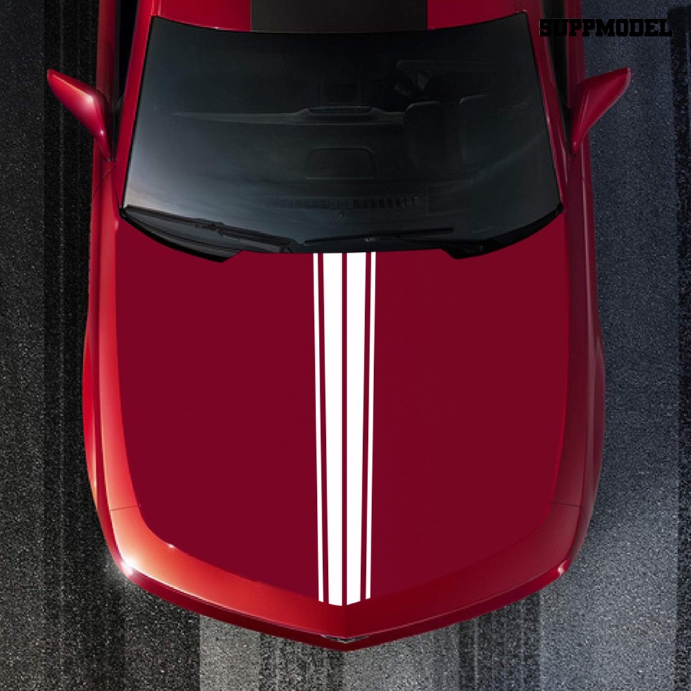 D-1040 Stiker Emblem Strip Untuk Dekorasi Kap Mesin Mobil