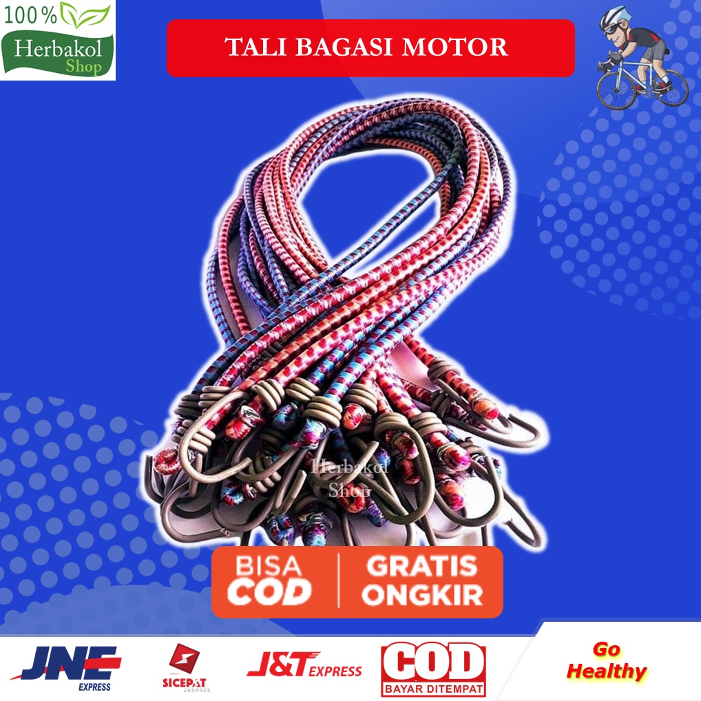 Jual Tali Bagasi Motor 1Meter 1 Meter 1 M 1M Tali Karet Pengikat Barang