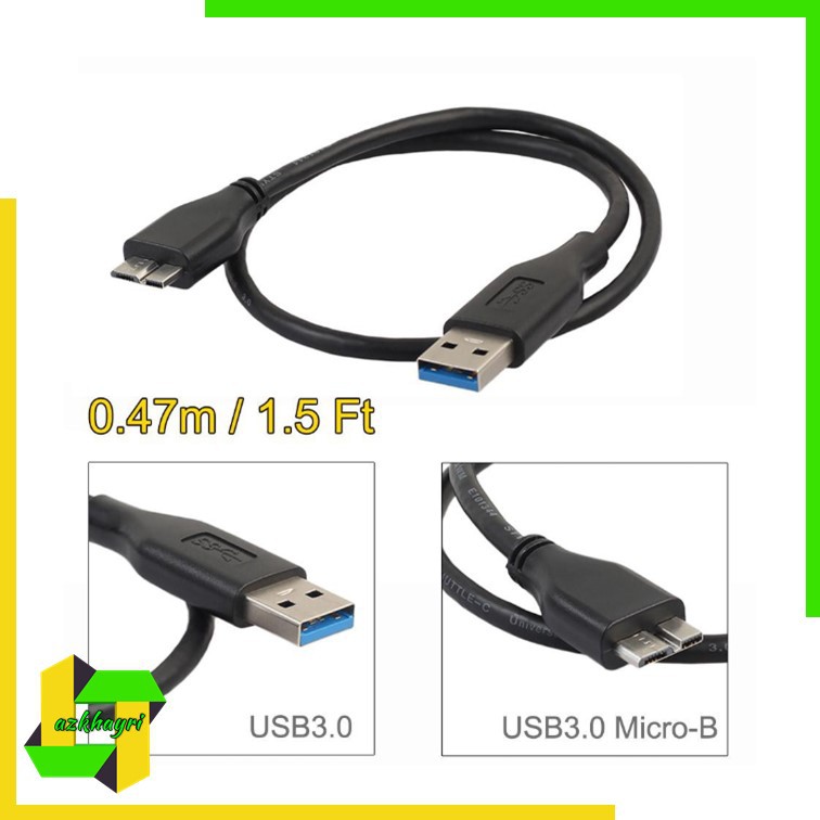 USB 3.0 Male-A to USB3.0 Micro-B Data Cable Kabel micro b