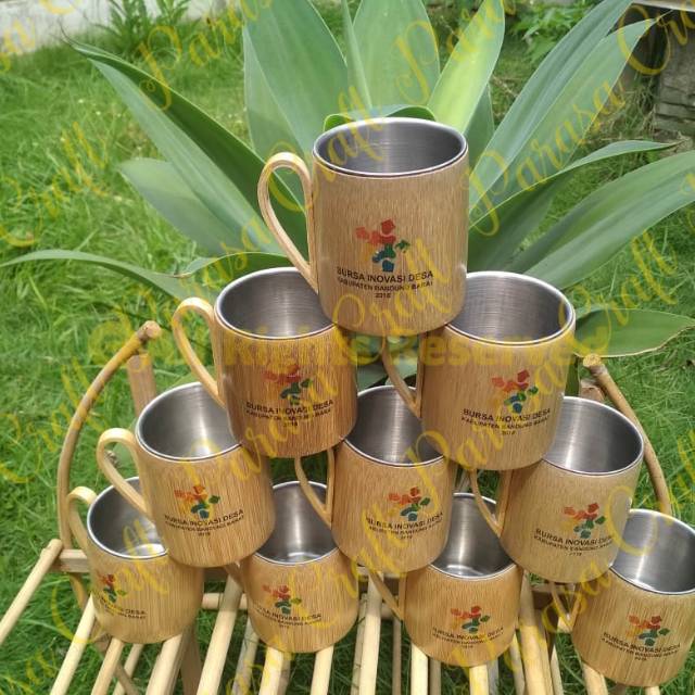 Jual Gelas Bambu Stainless Indonesiashopee Indonesia 8082