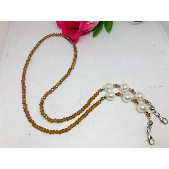 

Promo Bulan Ini Gantungan Kalung Tali Strap Lanyard Masker Kristal Mix Mutiara Shell Terlaris