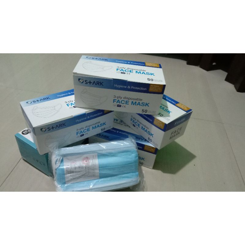 masker sensi 3 ply erloop isi 10pcs