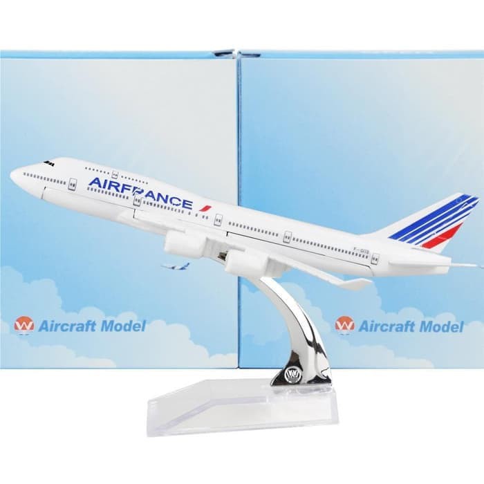 Promo! MINIATUR DIECAST PESAWAT AIRFRANCE PAJANGAN HIASAN PESAWAT Murah!