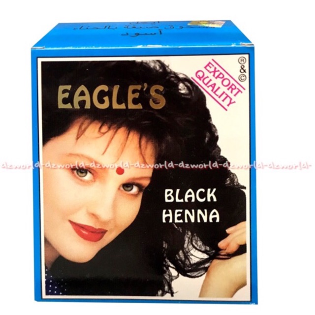 Eagle Black Henna Eagle Brown Cat Rambut Hitam Coklat Alami Hena 6pcs