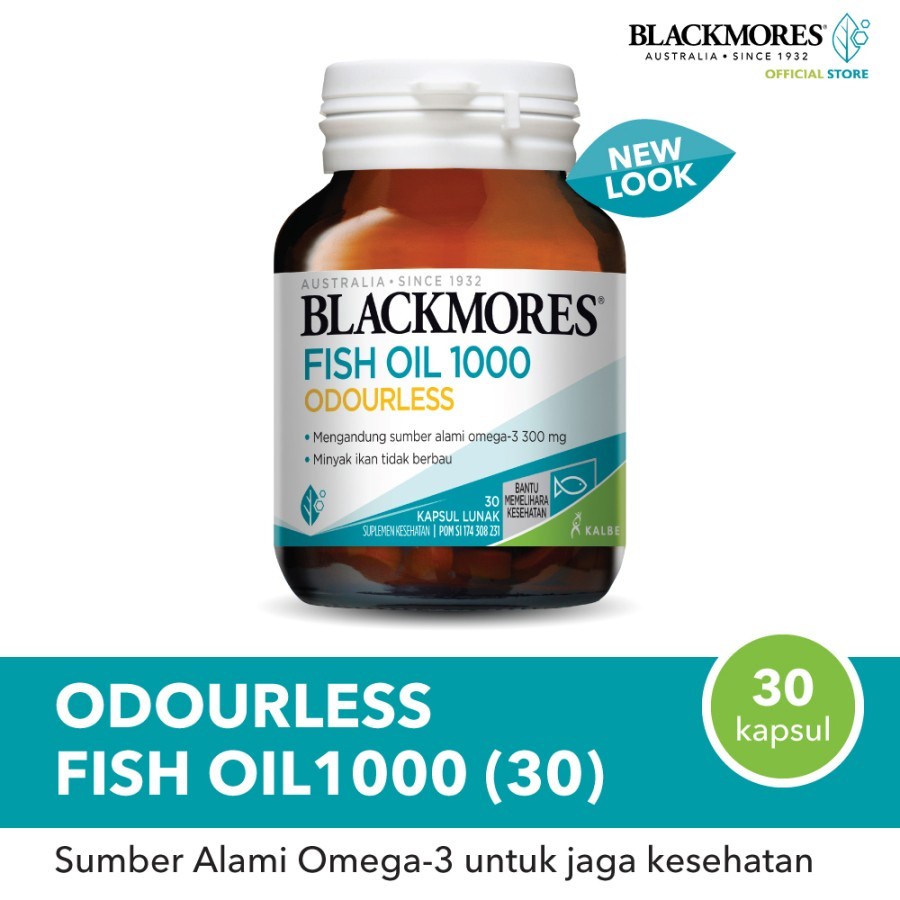 Blackmores Odourless Fish Oil 1000 30 Kapsul