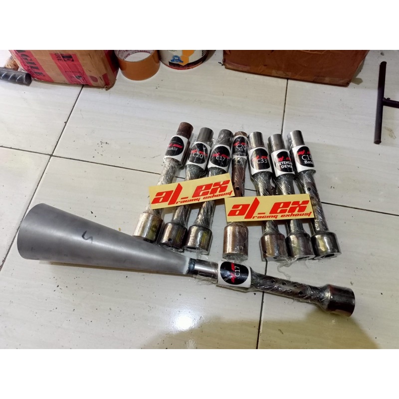sarangan altech c17 c20 c20rr boban c33 nuklir knalpot sarangan knalpot rx king..