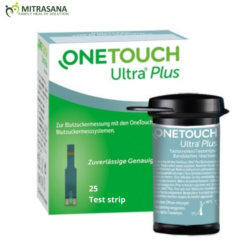 Test Strip Onetouch ultra plus isi 25 lancet / 50 lancet