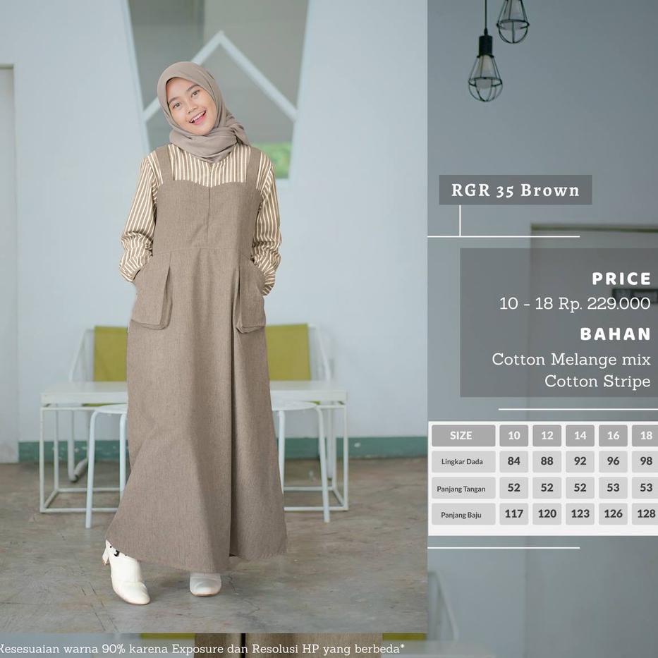 HOT SALE SARIMBIT KELUARGA GAMIS RAUNA TERBARU 35 BROWN GAMIS BAJU LEBARAN DRESS PASANGAN SUAMI ISTR