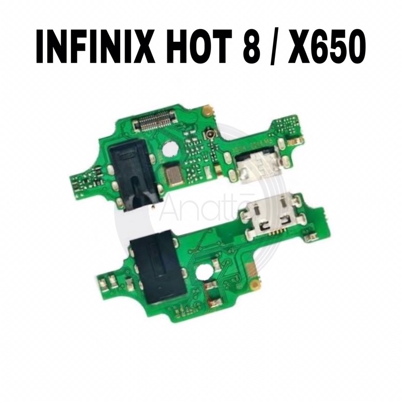 Flexible Konektor INFINIX HOT 8 / X650 / Connector Con TC Charging Port Charger Papan Cas