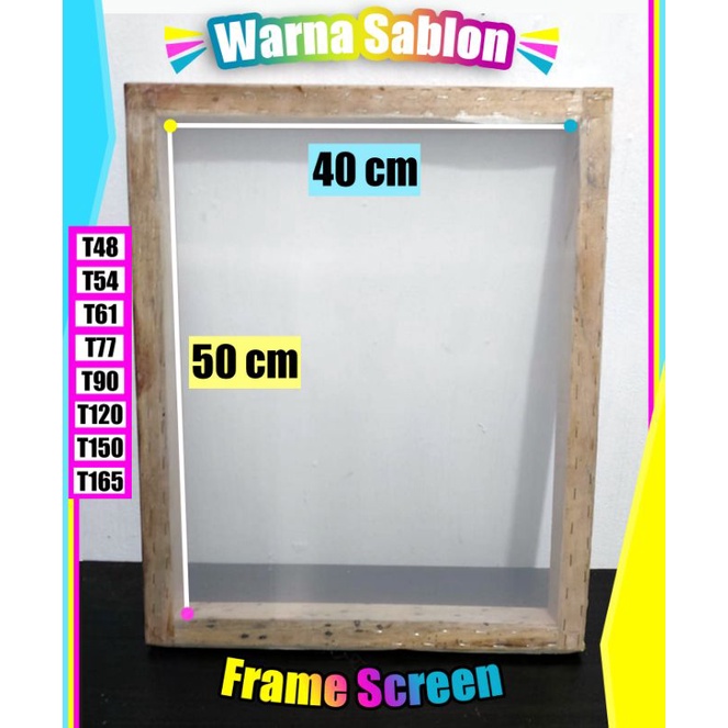 Frame screen sablon 40 x 50