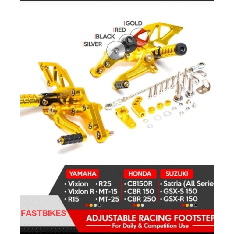 UNDERONE STRIP FULL CNC BISA DISETEL FOOTSTEP STEP CONGKEL UNIVERSAL VIXION R CB150R SATRIA motor