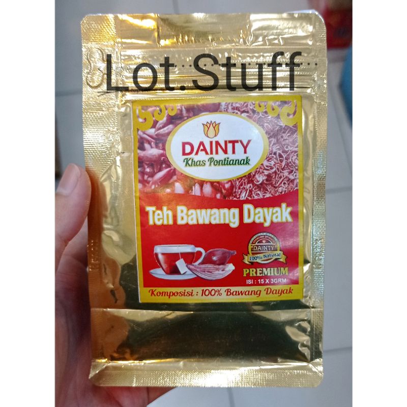 

Teh Bawang Dayak Dainty Khas Kalbar Celup Zip/Teh Tradisional Dayak