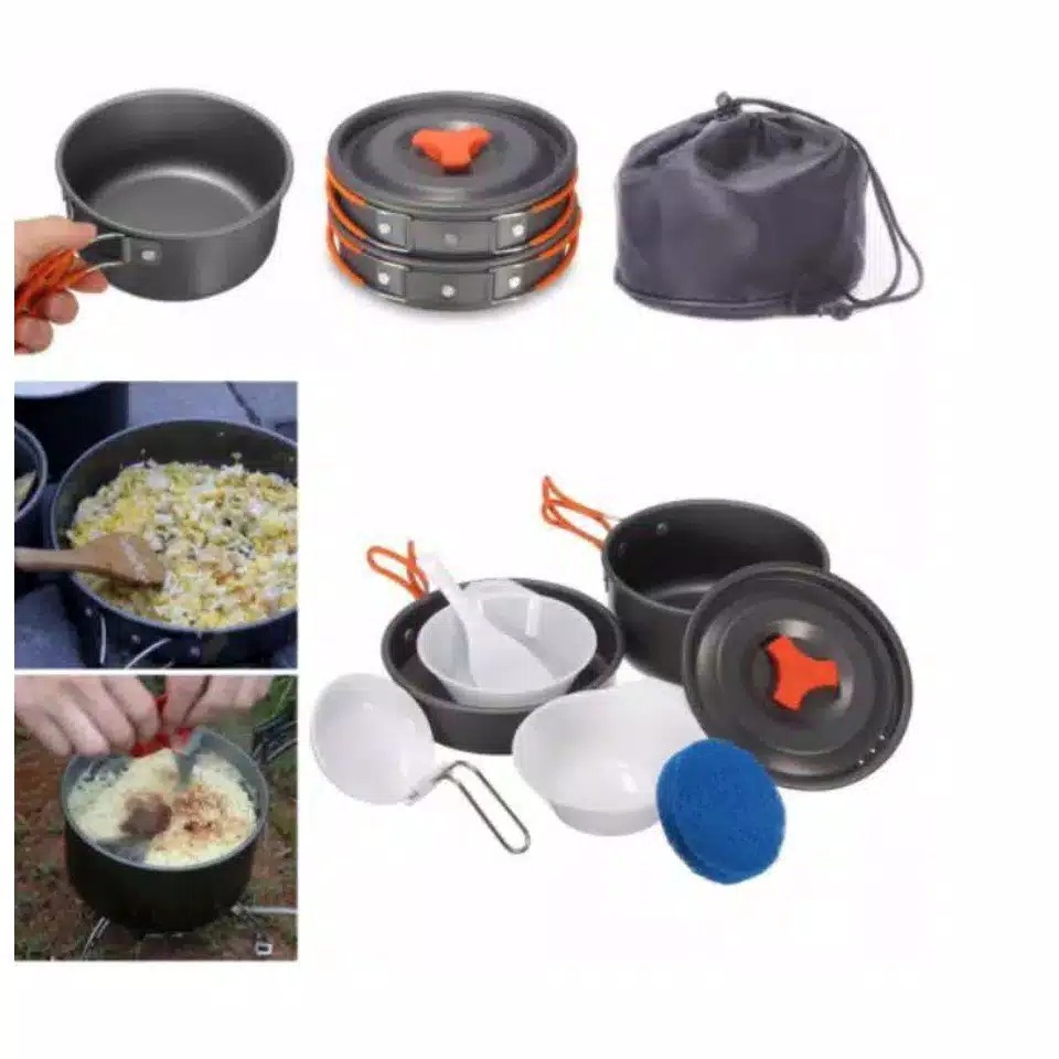 kompor kotak nesting DS 200 Paket kompor camping termurah / kompor outdoor termurah / cooking set