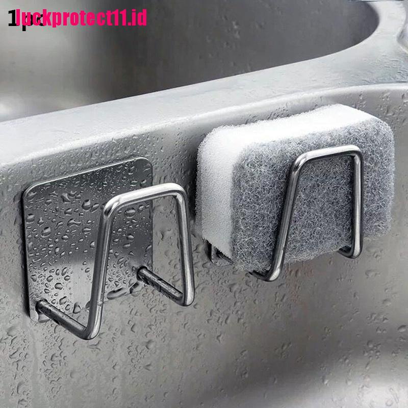 (LUCK11) Rak Pengering Spons Bahan Stainless Steel Untuk Wastafel Dapur