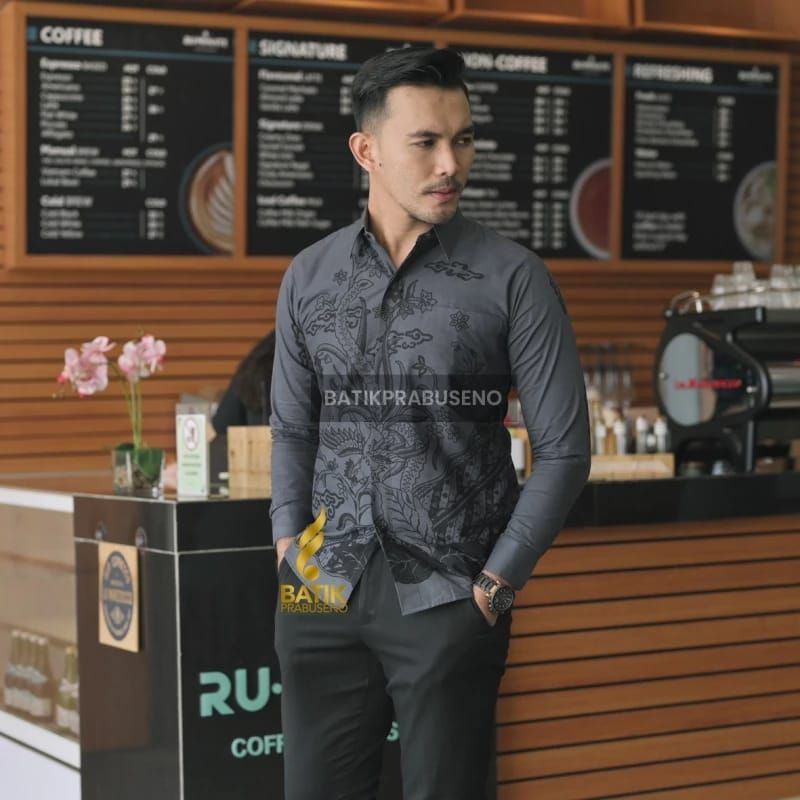 BATIK PRABUSENO DEWANANDA KEMEJA BATIK PRIA LENGAN PANJANG SLIMFIT