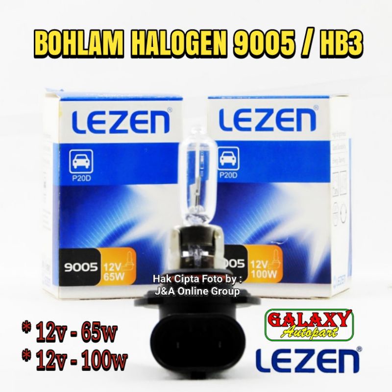 Bohlam Halogen Lezen 9005 / HB3 & 9006 / HB4 - Original