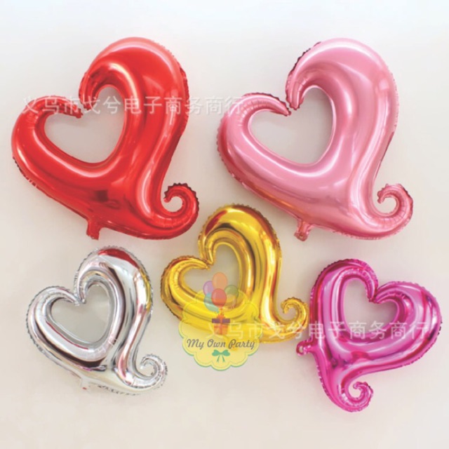 Jual Balon Foil Love Bolong Cm Balon Love Shopee Indonesia