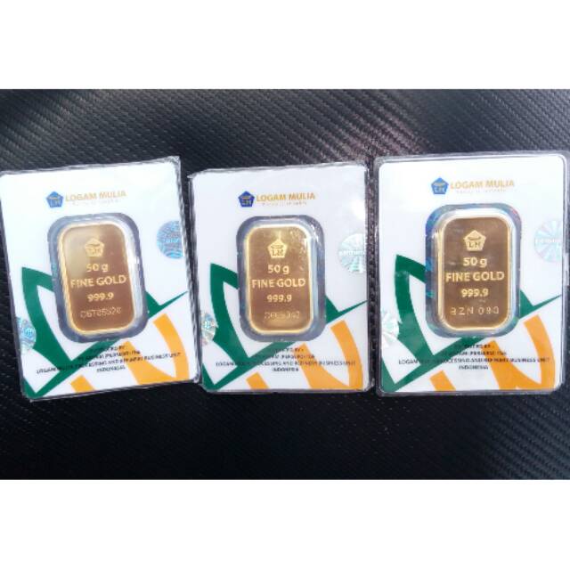 Logam mulia 50gr antam press new
