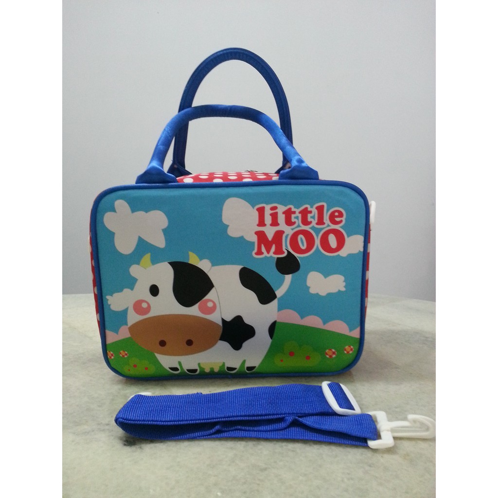 Tas koper travel selempang gambar sapi cow