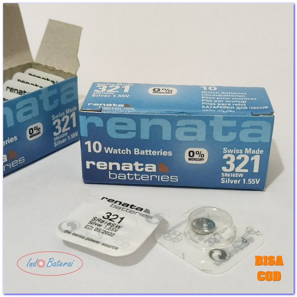 BATRAY JAM TANGAN RENATA 321 SR616SW ORIGINAL BATERAI RENATA 616 ORI